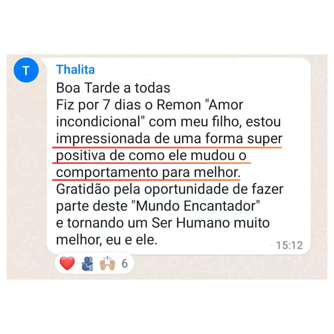 Depoimento - Melhora comportamento